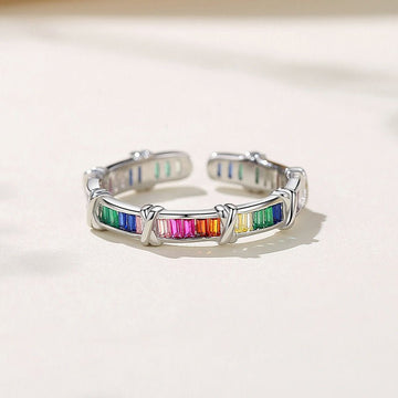 Dopamine Color Summer Ring – Sweet & Cool Versatile Diamond Accent Jewelry - Alba Vaga