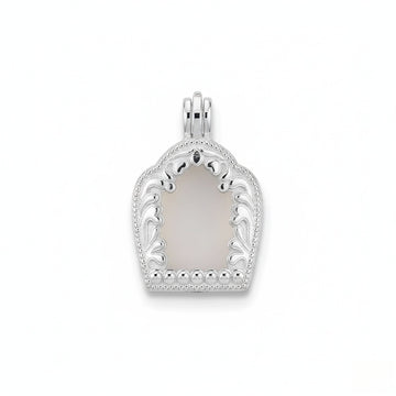 Scroll Arch Ga’u Locket Pendant | S925 Sterling Silver Vintage Amulet Box