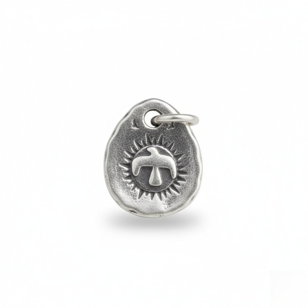 S925 Sterling Silver Flying Eagle Charm