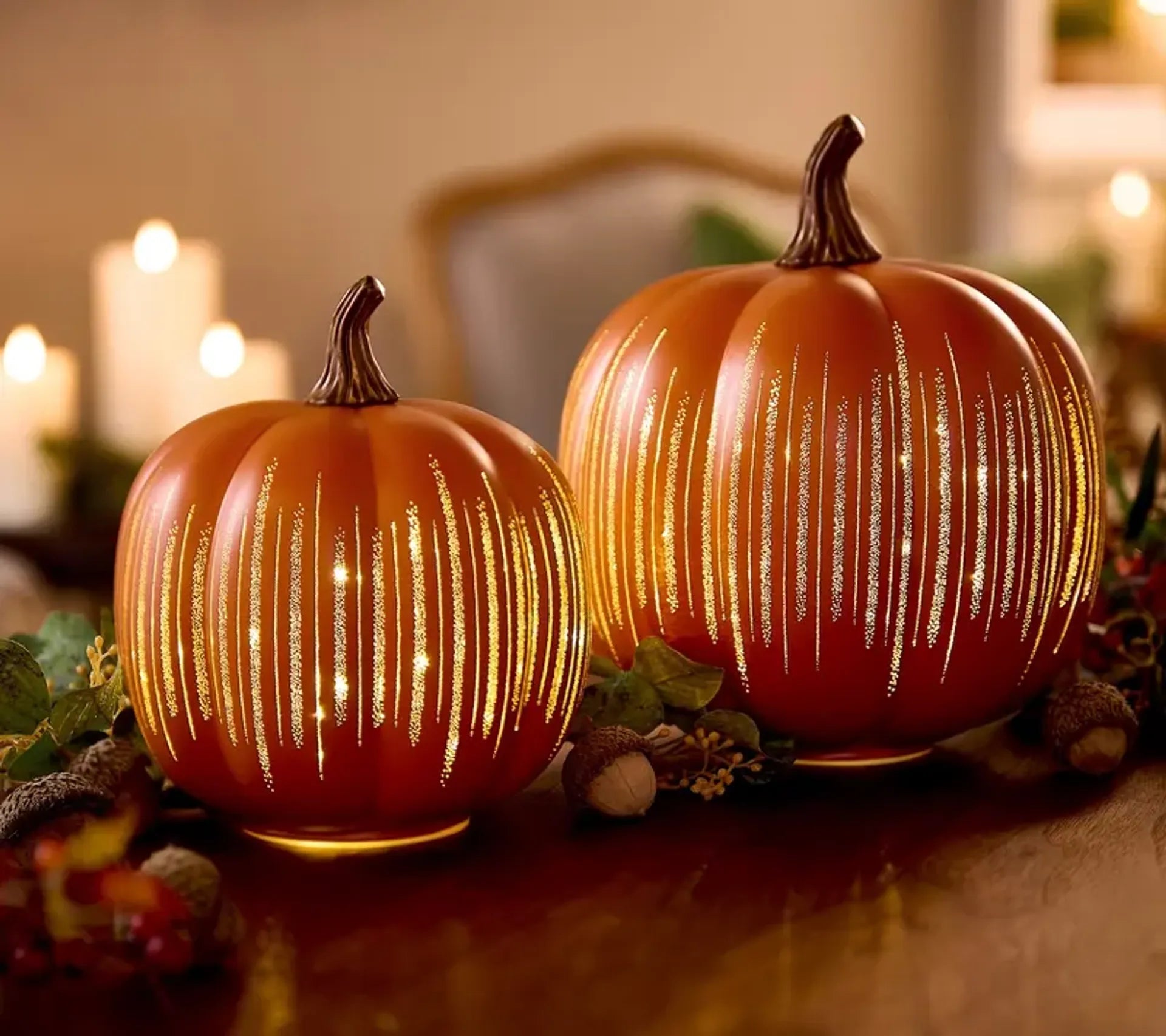 🔥2025 HOT SALE - 🎃✨ Illuminated Starry Night Glass Pumpkins (✨Same as in the video) - Alba Vaga