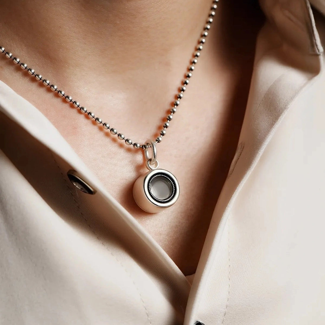 S999 Handmade Silver Mini Ga’u Box Locket Pendant