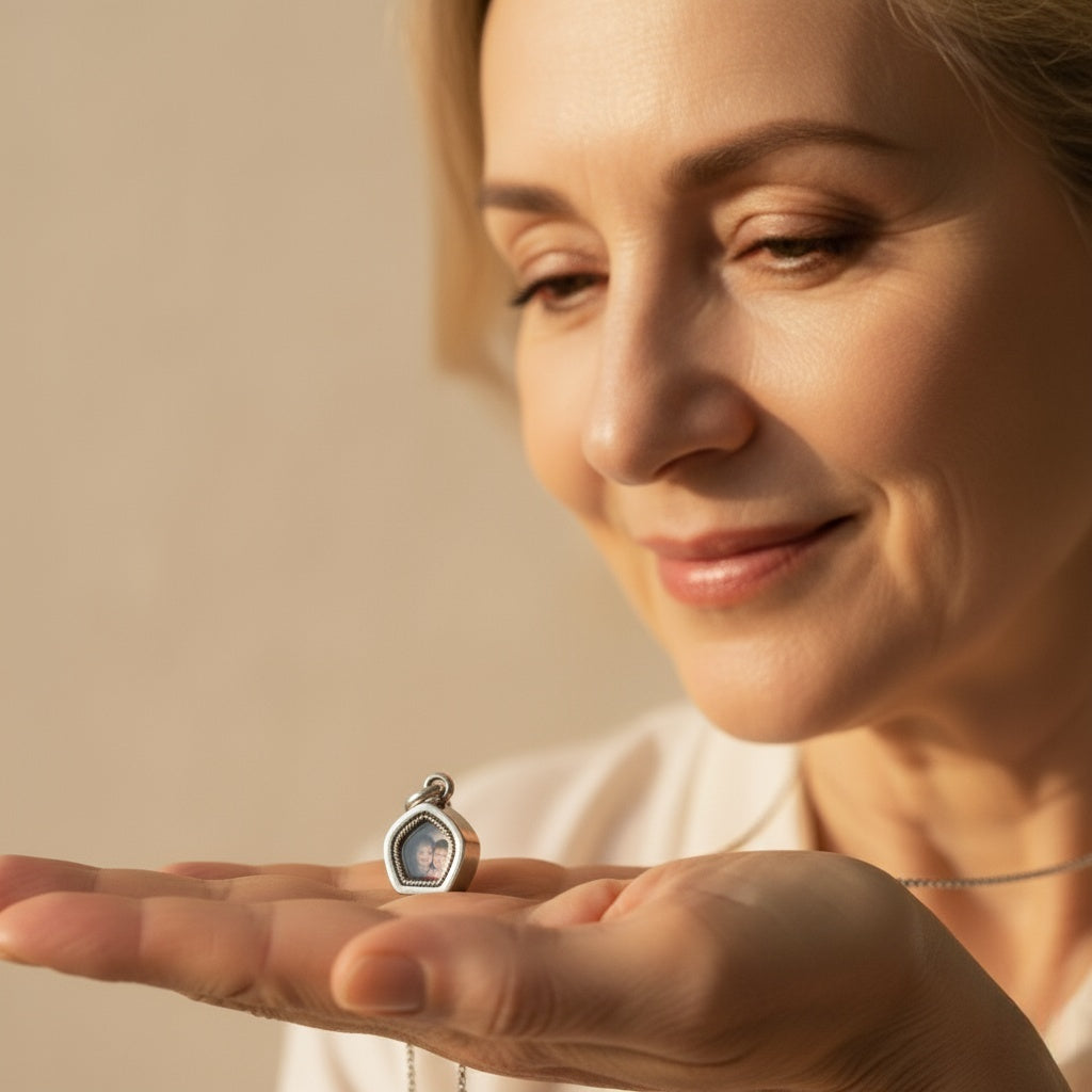 Handmade 99 Pure Silver Teardrop Ga’u Box Locket Pendant (without chain)