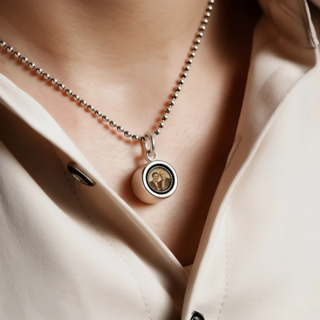 S999 Handmade Silver Mini Ga’u Box Locket Pendant