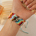 Bohemian Colorful Hand - Woven Bracelet – Summer Trend Minimal Style - Alba Vaga