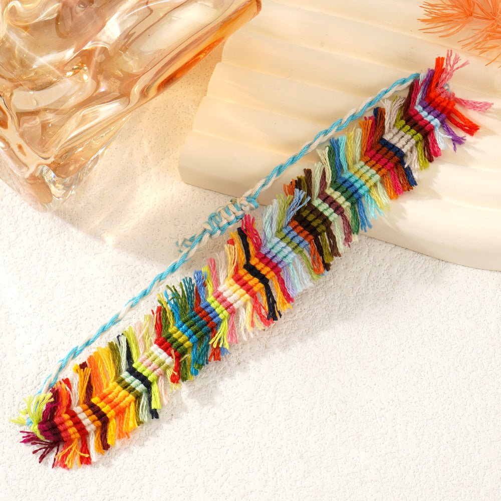 Bohemian Colorful Hand - Woven Bracelet – Summer Trend Minimal Style - Alba Vaga