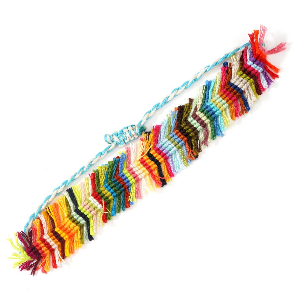 Bohemian Colorful Hand - Woven Bracelet – Summer Trend Minimal Style - Alba Vaga