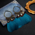 Bohemian Feather Fringe Earrings – Retro Seaside Vacation Style - Alba Vaga