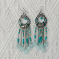 Bohemian Retro Tassel Earrings – Long Slim Ethnic Style Statement - Alba Vaga