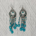 Bohemian Retro Tassel Earrings – Long Slim Ethnic Style Statement - Alba Vaga