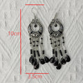 Bohemian Retro Tassel Earrings – Long Slim Ethnic Style Statement - Alba Vaga