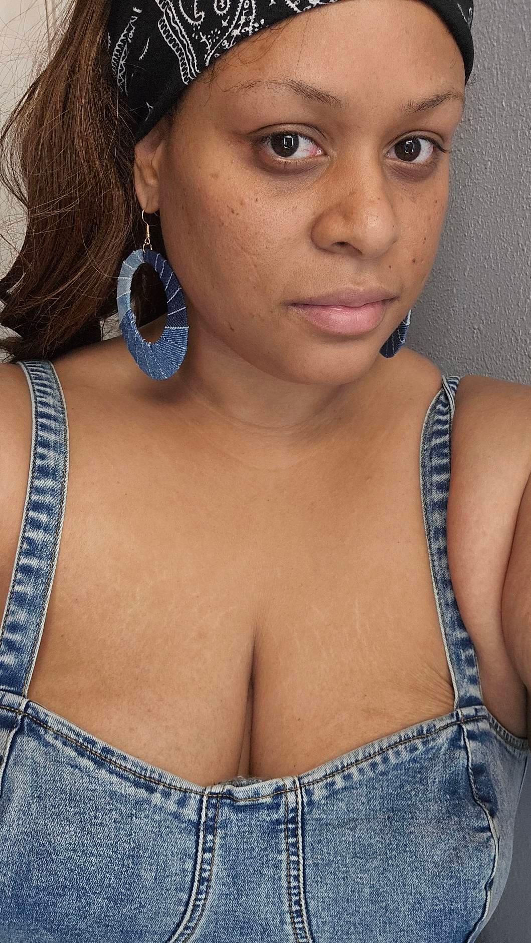 Boho Western Denim Oval Earrings – Casual Statement Jewelry for Women - Alba Vaga