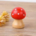 Candy - Colored Mushroom & Apple Wooden Message Clips – Cute Desk Photo Holders - Alba Vaga