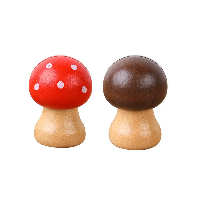 Candy - Colored Mushroom & Apple Wooden Message Clips – Cute Desk Photo Holders - Alba Vaga