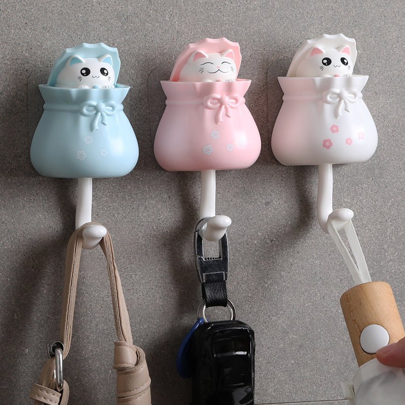 Creative Wall Hook – Cute No - Drill Adhesive Hook for Keys, Coats & Accessories - Alba Vaga