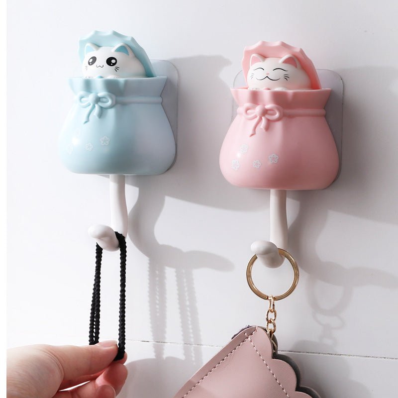 Creative Wall Hook – Cute No - Drill Adhesive Hook for Keys, Coats & Accessories - Alba Vaga