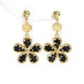 Crystal Flower Hand - Woven Stud Earrings – Light Luxury Sweet Boho Style - Alba Vaga