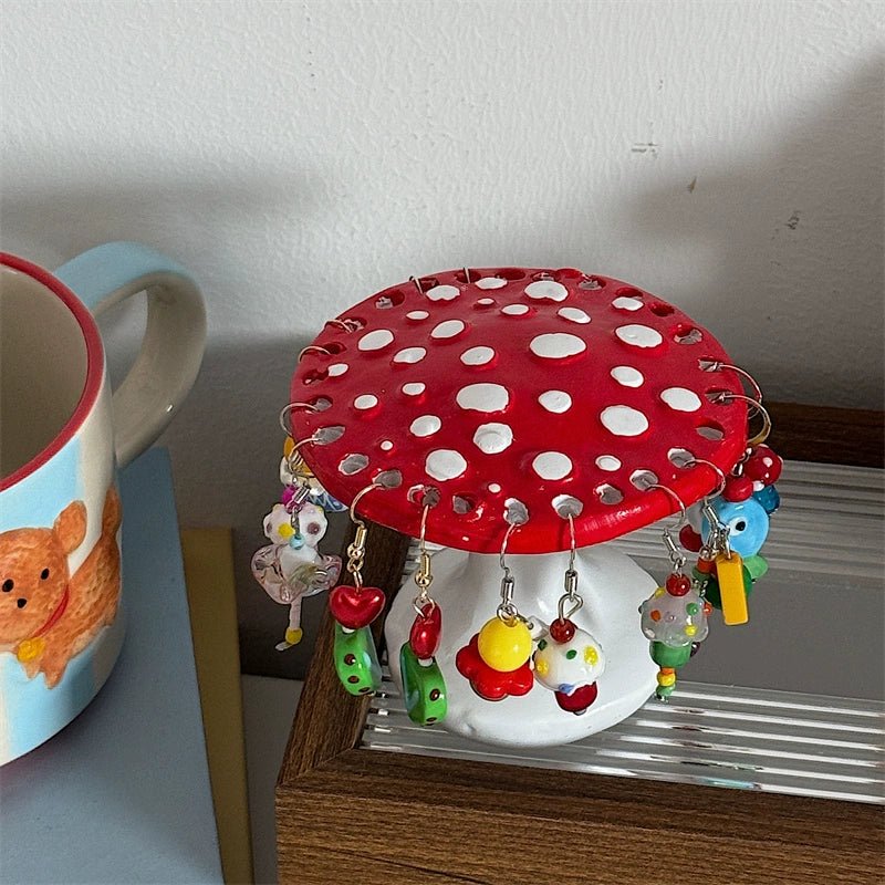 Cute Mushroom Jewelry & Earring Storage Rack - Alba Vaga