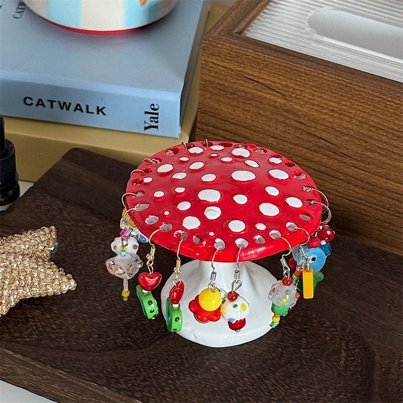Cute Mushroom Jewelry & Earring Storage Rack - Alba Vaga