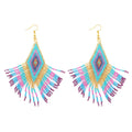 Exaggerated Tassel Earrings Ethnic - Inspired High - End Statement - Alba Vaga