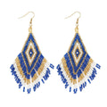 Exaggerated Tassel Earrings Ethnic - Inspired High - End Statement - Alba Vaga