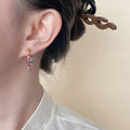Handmade Bohemian Shell Ring Stud Earrings - Alba Vaga
